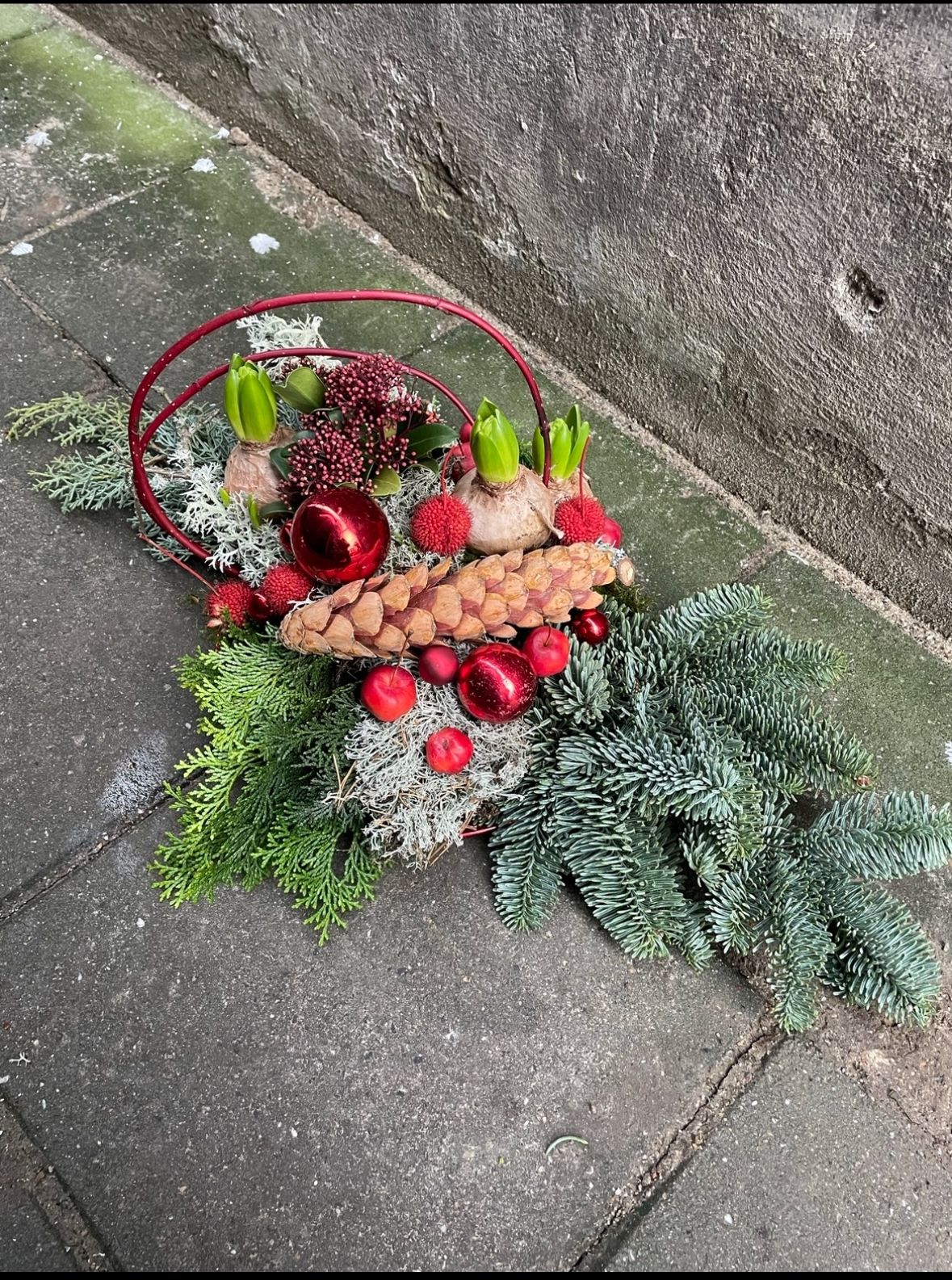 Kerststuk Laag